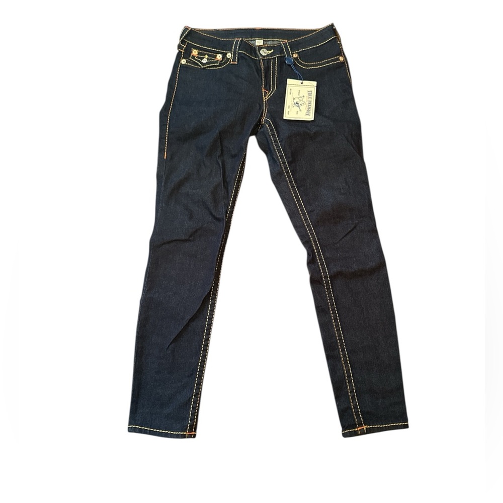 ✨NWT✨ True Religion Dark Blue Skinny Jeans